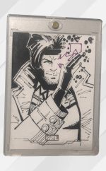 Topps Marvel Gambit Original Sketch Card by Emrah Cildir – 1/1 Hand-Drawn